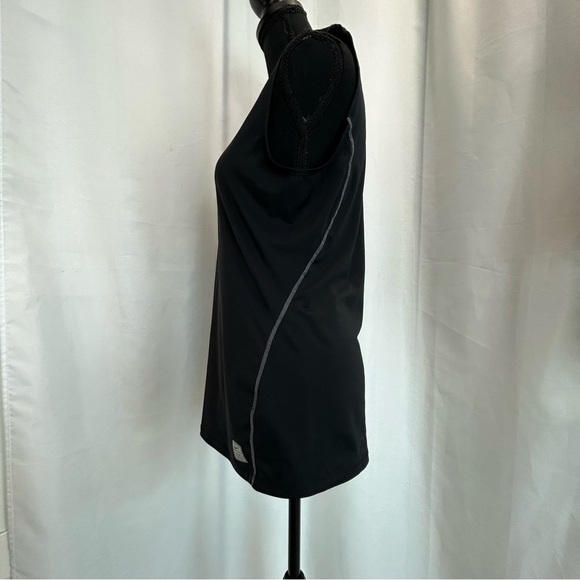 NIKE Pro women’s black athletic V-neck tank top Sz M 8-10 - Picture 2 of 11